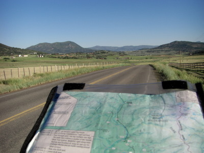 Navigating North of Steamboat Springs, Colorado.